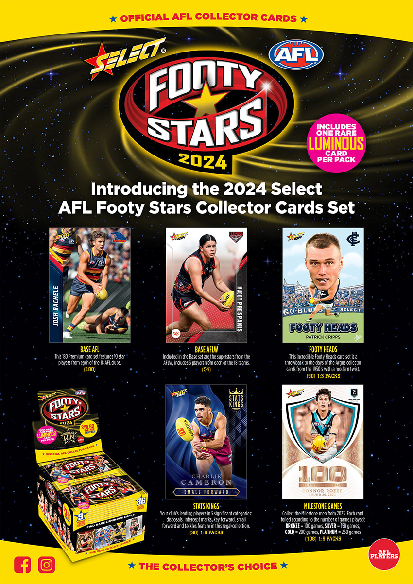 2024 Select AFL Footy Stars Retail Trading Cards