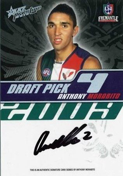 2009 Draft Pick Signatures 2010 AFL Prestige
