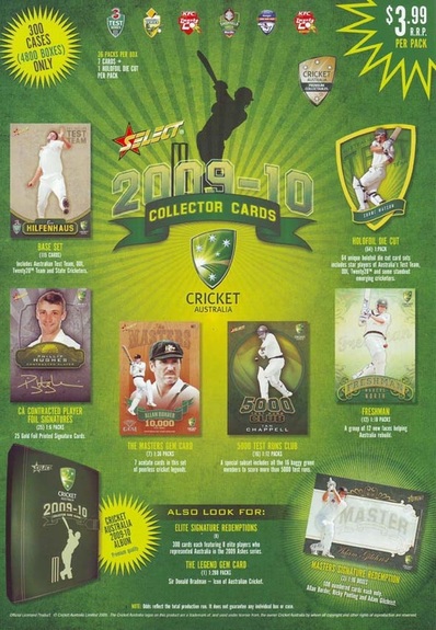 2009/10 Select Cricket Australia Cards