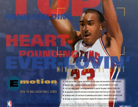 1994 - 95 Skybox Emotion Basketball card library