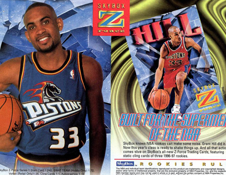 1996-97 Skybox Z-Force trading cards