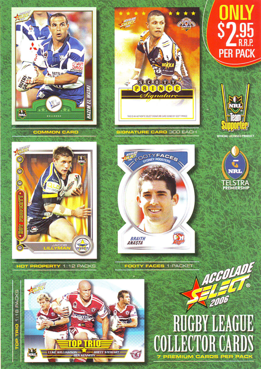 2006 Select NRL Accolade Trading Cards