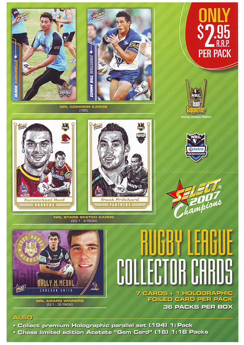 2007 Select NRL Champions Trading Cards
