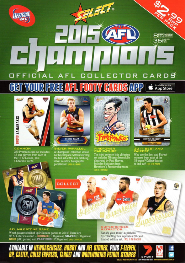 2015 Select AFL Champions Trading Cards