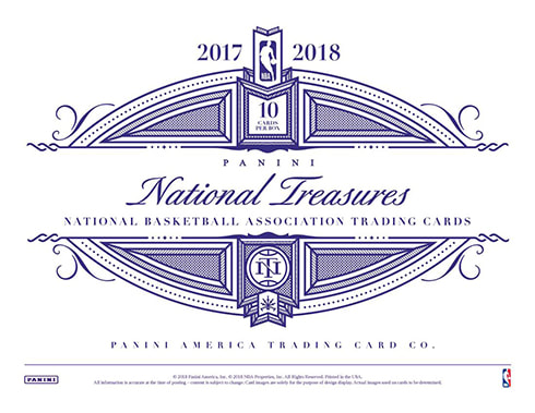 2017-18 Panini National Treasures Basketball Trading Cards