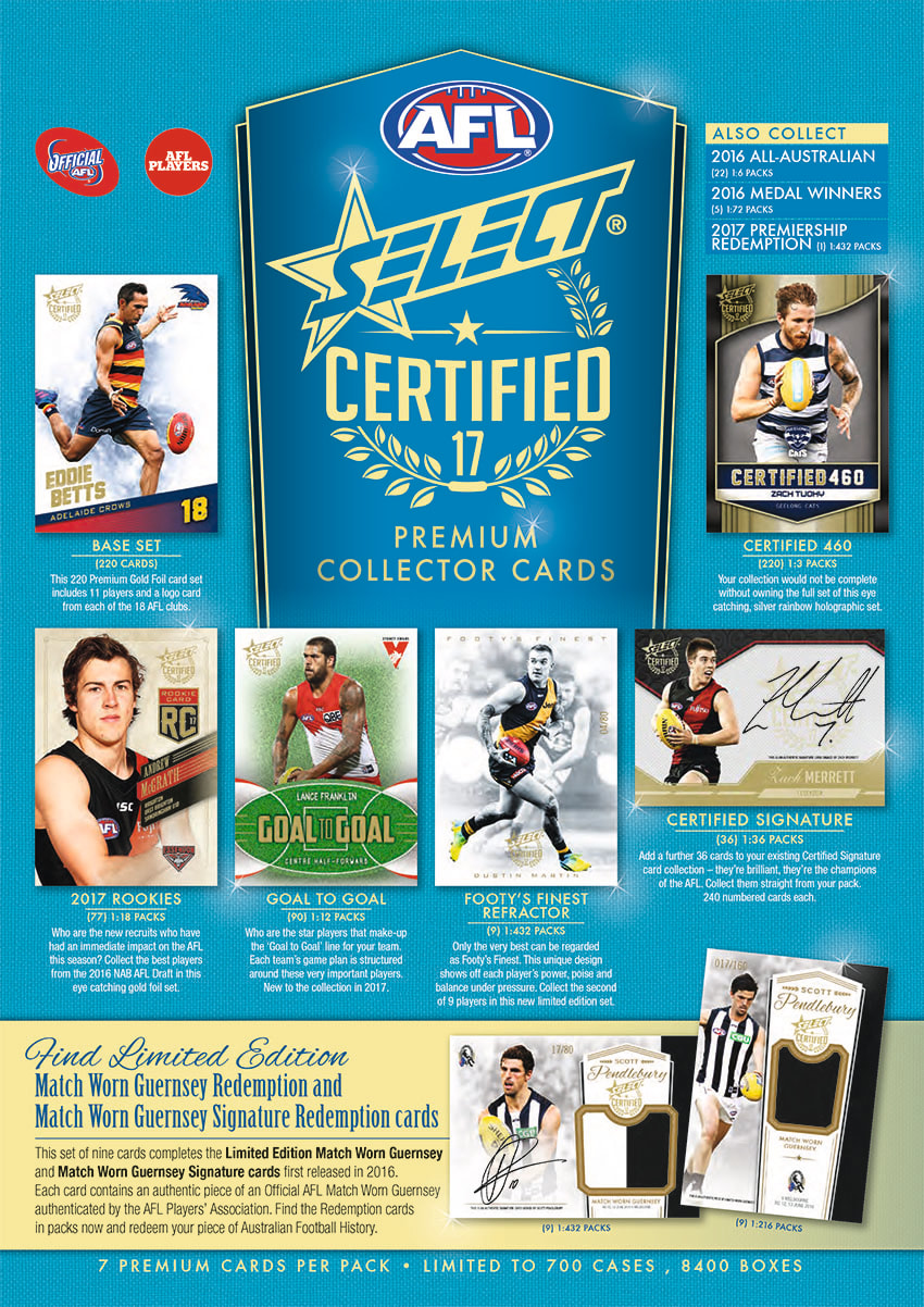 2017 Select AFL Certified