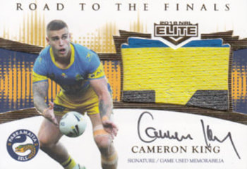 2918 nrl elite road to finals jersey signature