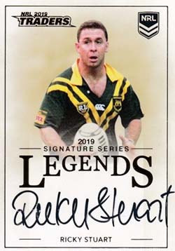 L14 Ricky Stuart 2019 NRL Traders Legends Signatures