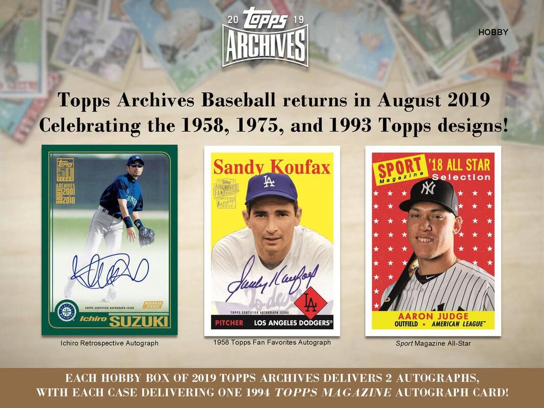 2019 Topps Archives Baseball