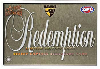 2020 AFL Dominance Captain Signature Redemption cards CSR15 Ben Stratton