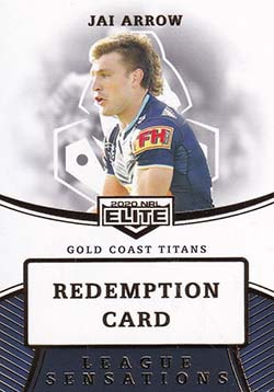 2020 nrl elite league sensations redemption card LS05