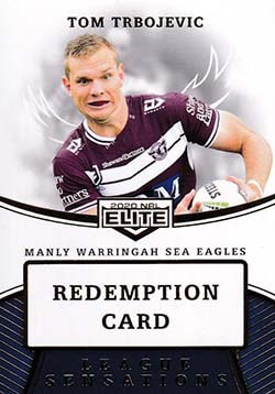 2020 nrl elite league sensations redemption card LS06