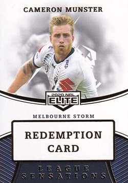 2020 nrl elite league sensations redemption card LS07