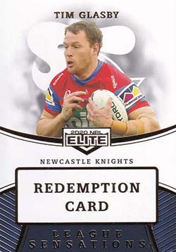 2020 nrl elite league sensations redemption card LS08