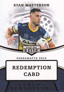 2020 nrl elite league sensations redemption card LS10