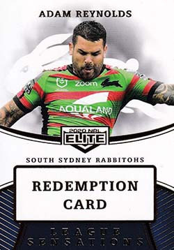 2020 nrl elite league sensations redemption card LS12