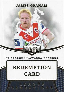 2020 nrl elite league sensations redemption card LS13