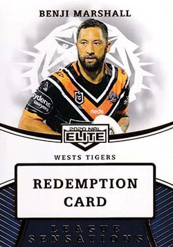 2020 nrl elite league sensations redemption card LS16