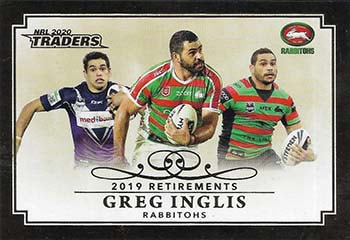 2020 nrl traders 2019 Retirements cards