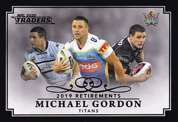 2020 NRL Traders Retirements case cards