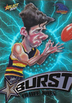 2021 AFL Footy Stars Starburst Caricature Lightning