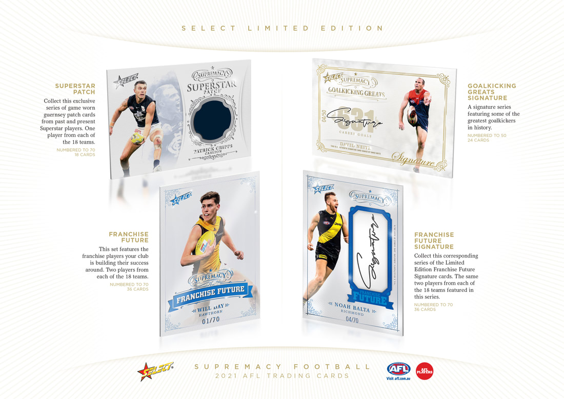 2021 Select AFL Supremacy Signatures and Inserts