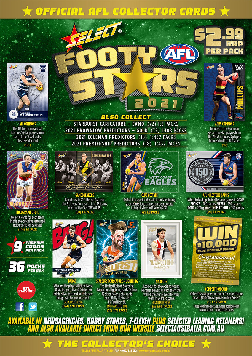 2021 Select AFL Footy Stars Cards