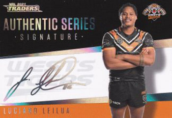 2021 NRL Traders Authentic Signature Silver AS 16