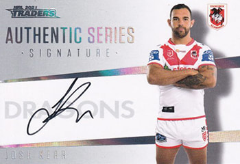 2021 NRL Traders Authentic Signature ASW13