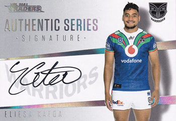 2021 NRL Traders Authentic Signature ASW15