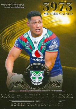 2021 NRL Traders League Leaders Gold Case Cards