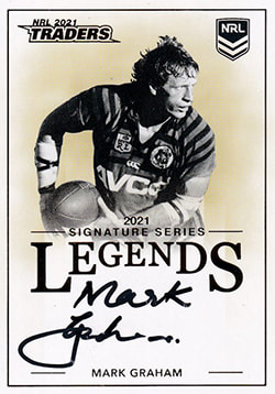 Mark Graham 2021 NRL Traders Legend Signature Cards