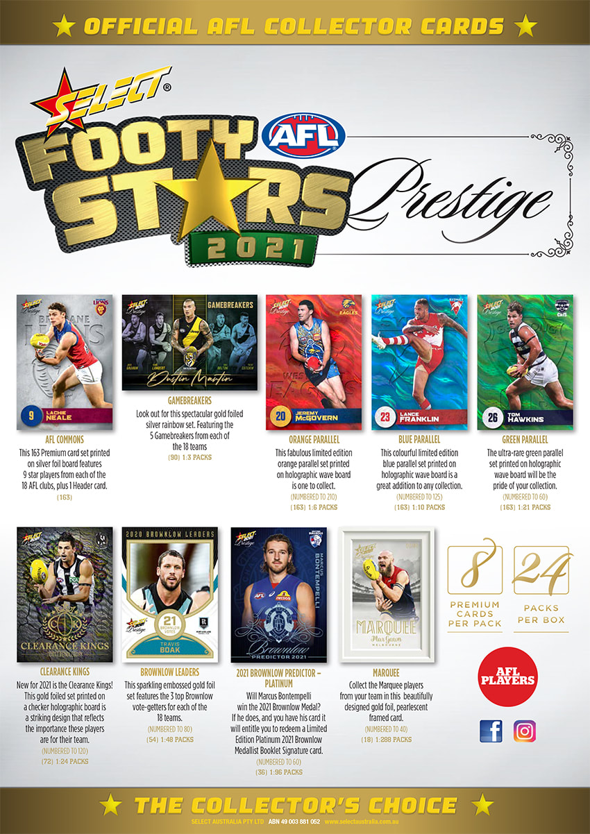 2021 Select AFL Footy Stars Prestige Cards