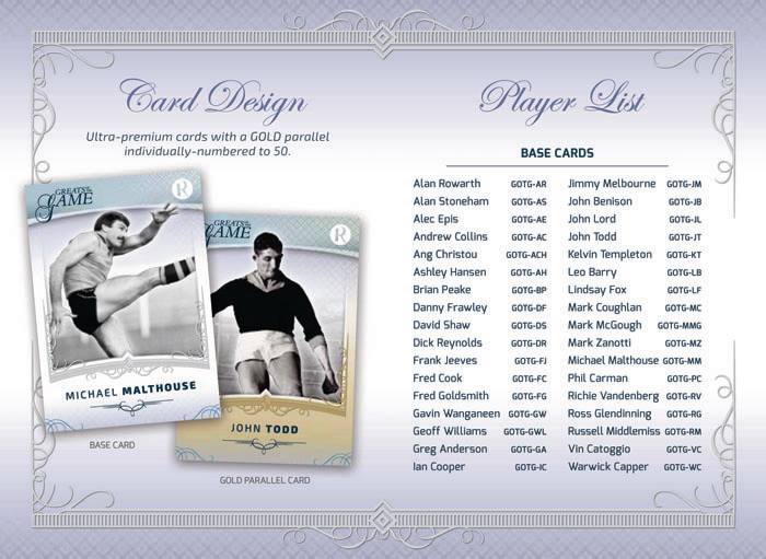 2017 Regal Greats of the Game Base Cards