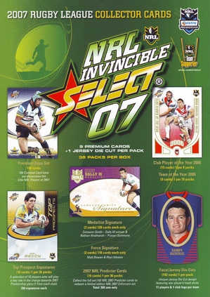 2007 Select NRL Invincible