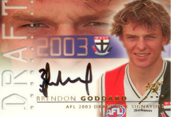 2002 Draft Pick Signatures 2003 AFL XL