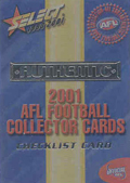 2001 Select AFL Authentic