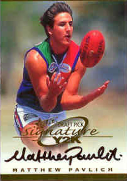 1999 Draft Pick Signatures 2000 AFL Millenium