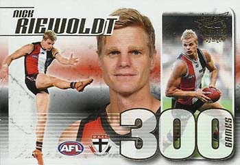 Nick Riewoldt 300 Game case card