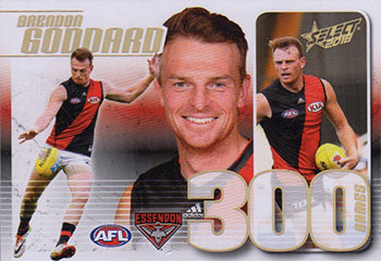 2018 Select AFL Footy stars 300 Games case card cc73