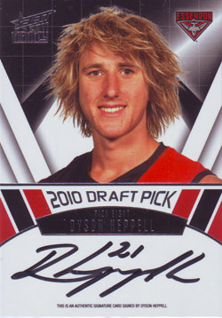 Select AFL Draft Pick Signature Cards Library
