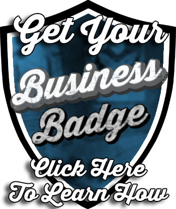 Promote your trading card business with a business badge