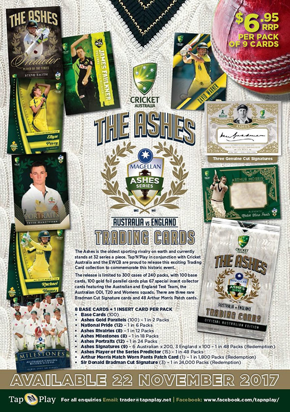 2017/18 Tap n Play The Ashes Trading Cards