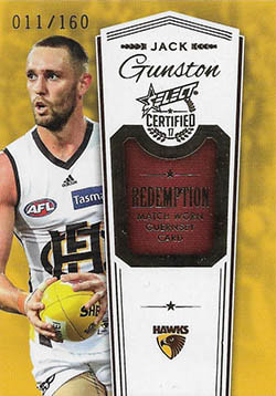 2017 Select AFL Certified Match Worn Guernsey redemption