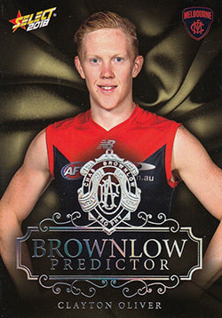 2018 Select AFL Footy stars Platinum Brownlow predictor