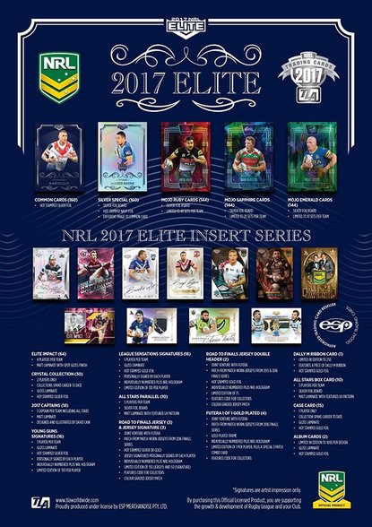 2017 ESP NRL Elite Trading Cards