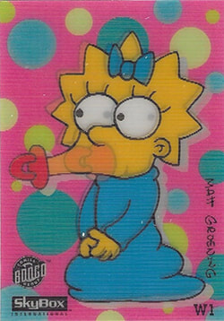 1993 Skybox The Simpsons Wiggle Cards