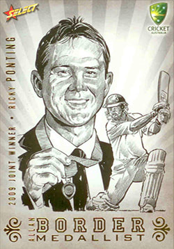 2009/2010 Select cricket Sketch Case cards