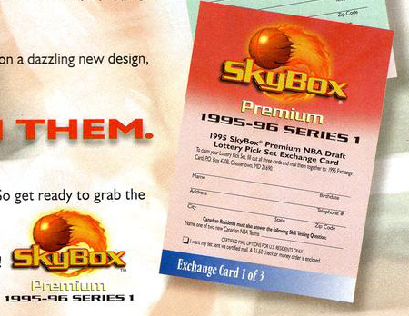 1995 - 96 Skybox Premium Series 1 and Series 2 profile