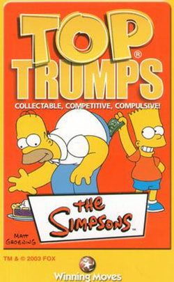 The Simpsons 2003 Top Trumps Game Card Release